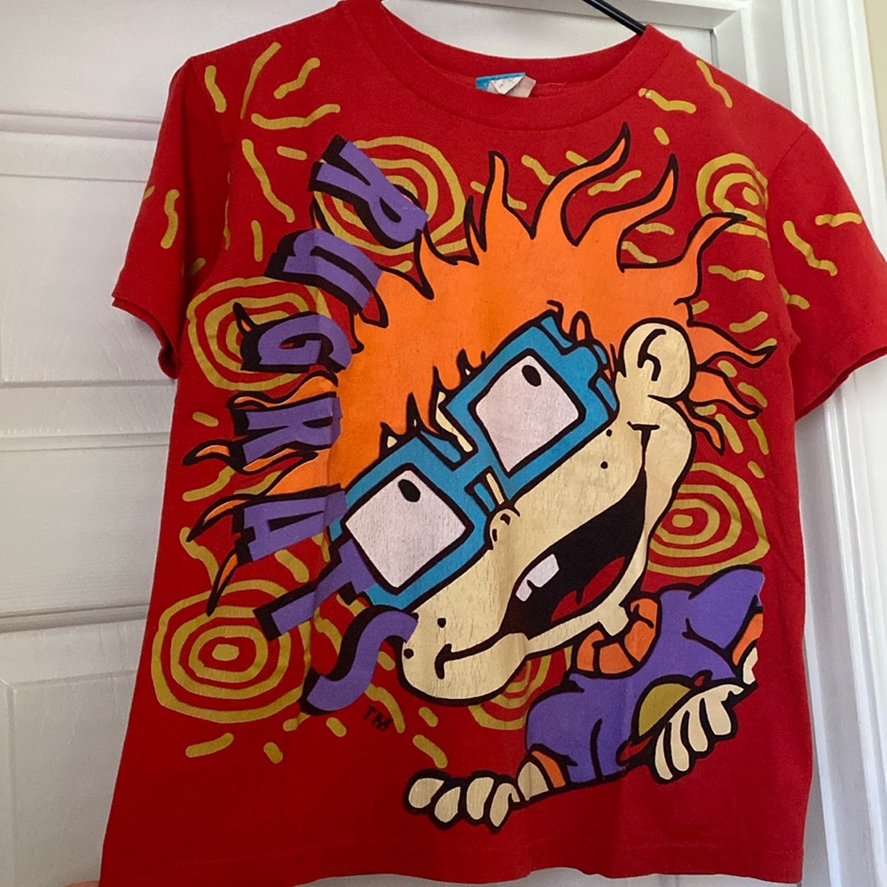 Vintage Rugrats 1997 T Shirt Viacom Nickelodeon RARE Youth L Chuckie
